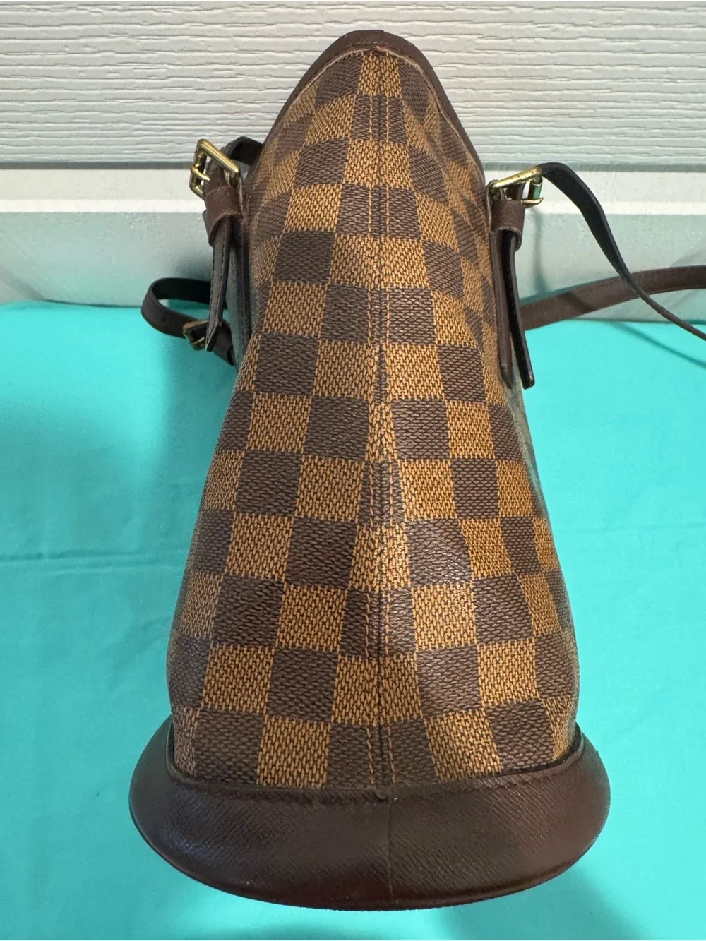 Louis Vuitton Brown Damier Ebene Bucket Tote